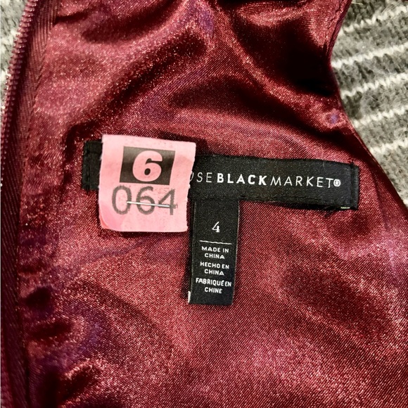 WHBM Red Dress Size 4 - Picture 5 of 6